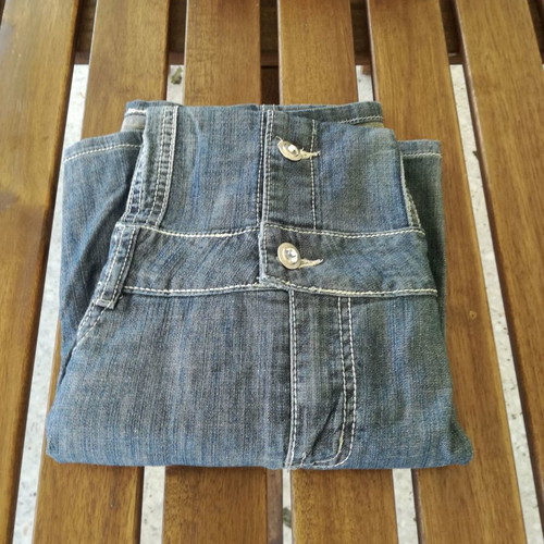 Denim halter dress used, size medium