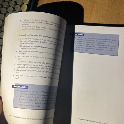 Business English book like new for economics students