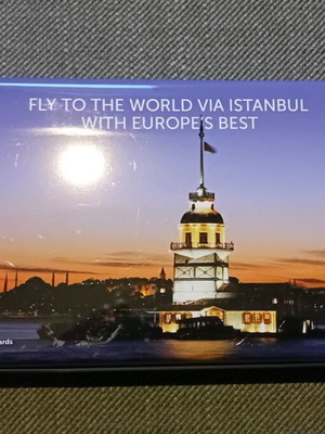Turkish Airlines collectible travel kit new in metal tin with slippers