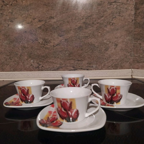 Coffee cups for Greek coffee like new, set of 4 pieces