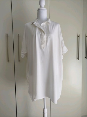 Πουκάμισο λευκό 100% viscose μεγάλο νούμερο XXL σαν καινούργιο