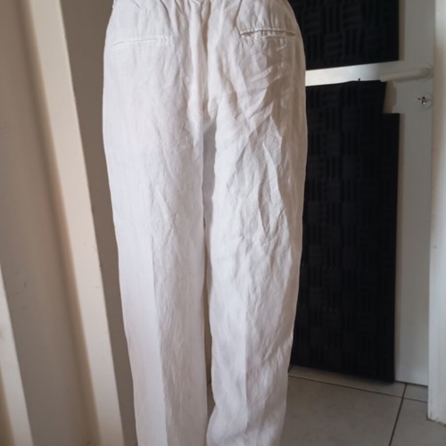 Zara women's linen pants size S, white