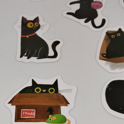 Stickers new, set of 23 with cats
