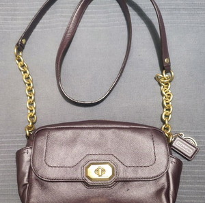 Coach Campbell Turnlock Camera bag δερμάτινη τσάντα