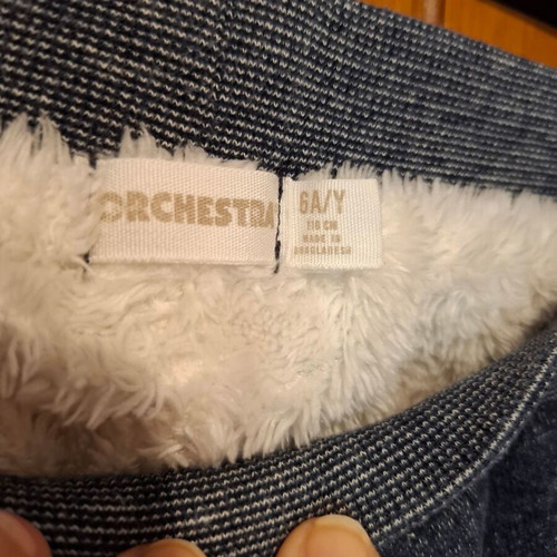 Orchestra boys' cotton pants used, warm, size 5-6 years, blue