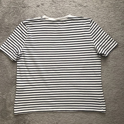 Zara women's striped T-shirt, black and white, size M