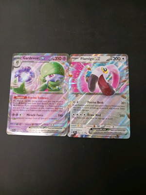 Pokemon cards Gardening EX and Flamigo EX new, 2 pieces