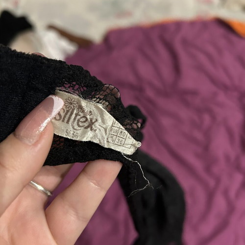 Black bra with lace size S used
