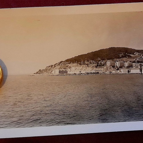 Vintage photo of Burgazada coast view, like new