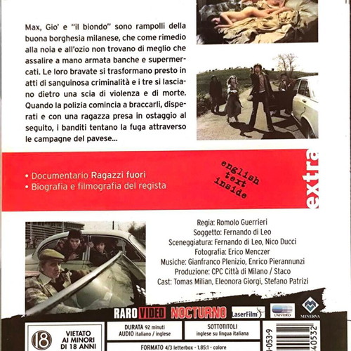 Young, Violent, Dangerous DVD αστυνομική ταινία με Tomas Milian μεταχειρισμένο