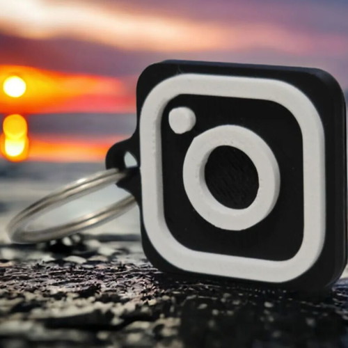 Instagram Logo NFC Tag Keychain new