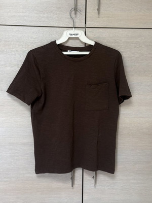 Zara choco brown cotton t-shirt size M like new