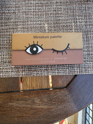 Miniature palette Sephora σαν καινούργιο, καφέ γήινες αποχρώσεις
