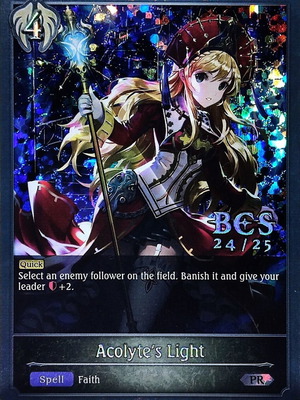Acolyte's Light PR-135EN Shadowverse Evolve card 2024/2025 Top 4