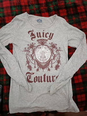Juicy Couture blouse gray size M like new
