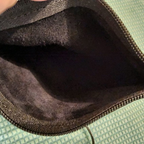 KEM crossbody bag new, black suede and leather