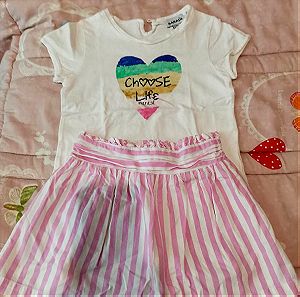 Marasil Σετ φούστα μπλούζα 3 ετών Σε συσκευασία δώρου