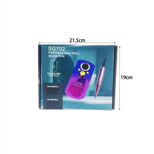 Professional rechargeable portable nail drill SG702 36W 35,000rpm new