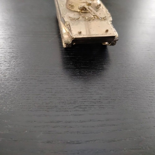 Bronze tank used, decorative or paperweight