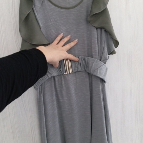 BSB dress used with belt gray, size S