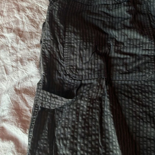 Carhartt WIP Toland Shorts XL like new, black-grey stripes, 100% cotton