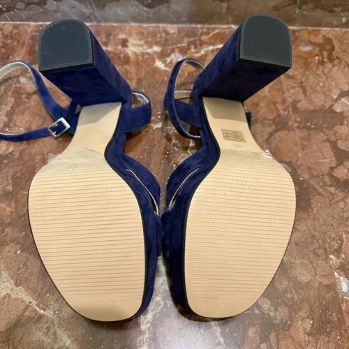 Marian blue suede sandals new with ankle strap