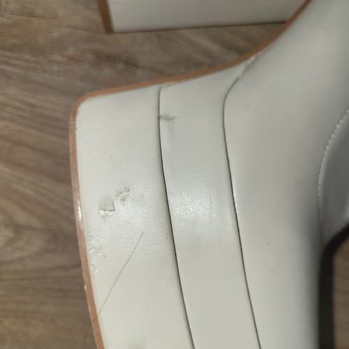 Mia ankle boots used, cream color, thick heel, size 39