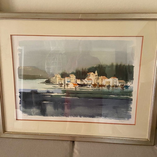 Collectible lithograph by painter Pari Preka like new