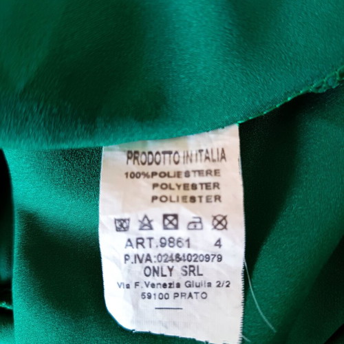 Emerald green satin cowl neck camisole top like new