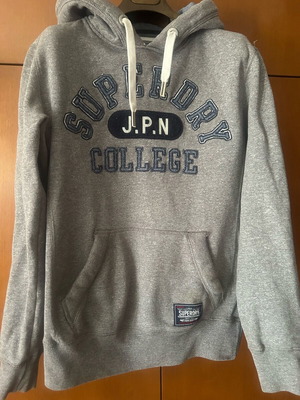 Superdry sweatshirt grey like new unisex with hood
