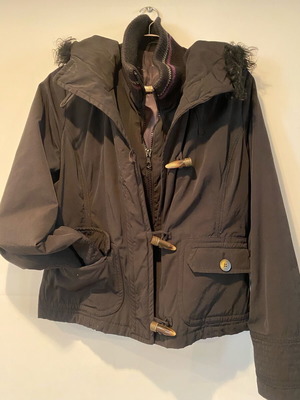 Ad Hoc women's jacket black like new with double closure