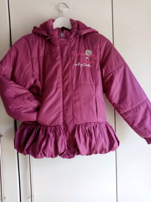 Jacket for 12-14 years like new, purple with detachable hood