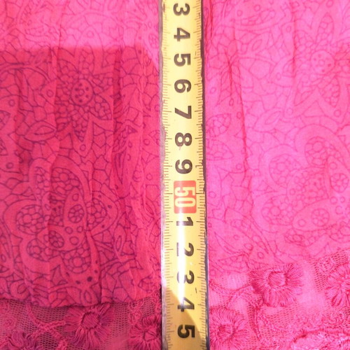 Blouse used summer see through, pink, size L