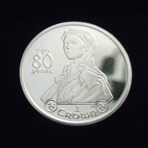 Isle of Man 2006 Elizabeth II 80th Birthday Silver Proof Silver Coin new