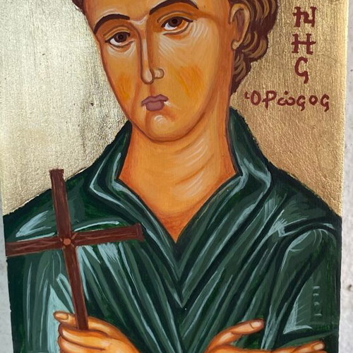 Saint John the Russian icon painting new 15x20 cm