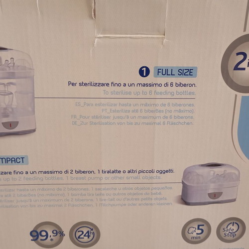 Chicco SterilNatural 2 in 1 Steam Baby Sterilizer like new