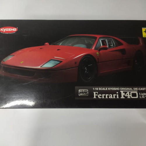 Kyosho Ferrari F40 Light Weight 1987 Metal Model Scale 1:18 new