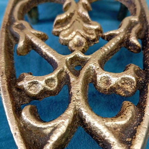 Bronze iron rest used, vintage 1950s