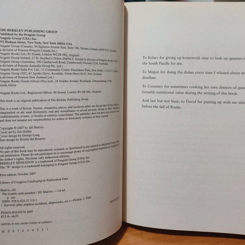 The Trouble with Paradise book used, English