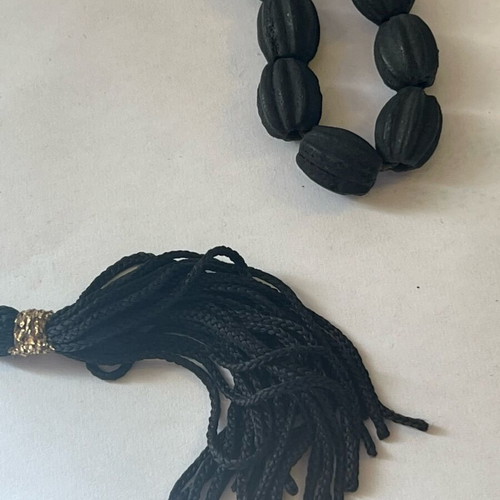 Black Komboloi handmade, like new