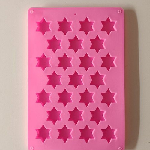 Silicone mold for ice cubes and chocolates like new, star design