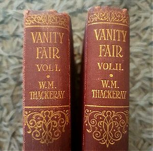 Vanity Fair Vol 1 & 2 Antiquarian Books W.M Thackeray. Collins, Collectable