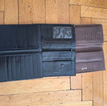 Leather wallets used, black and brown