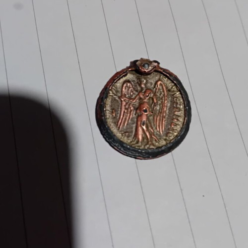 Alexander the Great bronze medallion used