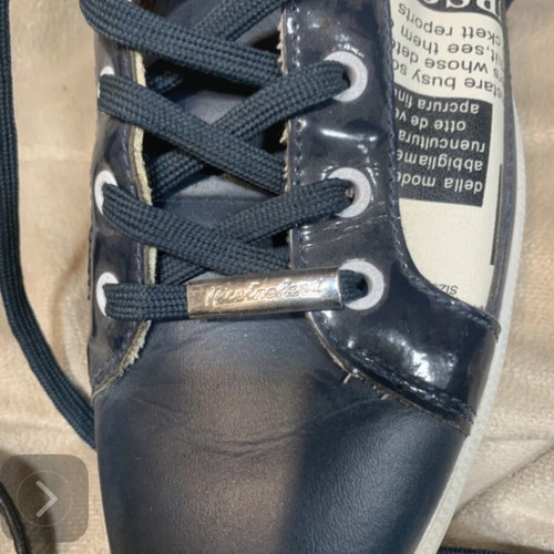 Men's Athletic Shoes like new, size 44, white and blue