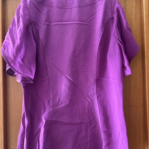 Karen Millen silk blouse like new, purple, size M
