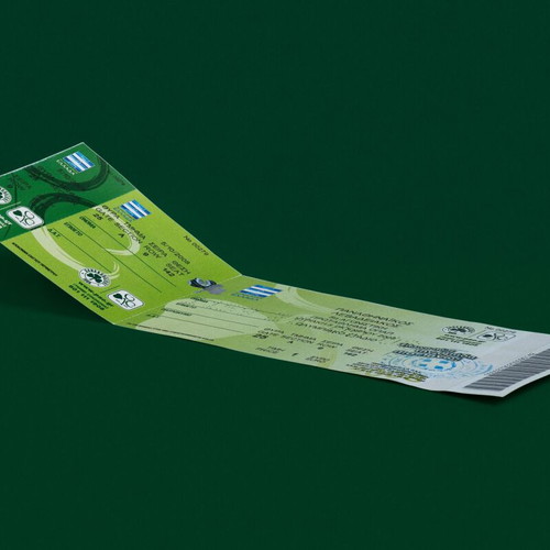 Panathinaikos-Levadiakos 2008 collectible ticket-invitation