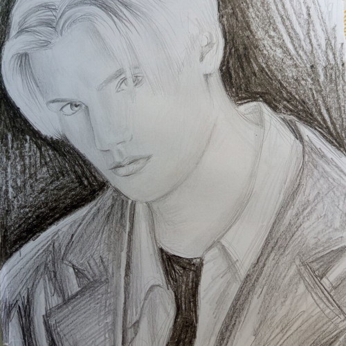 Backstreet Boys Nick Carter Pencil Portrait like new