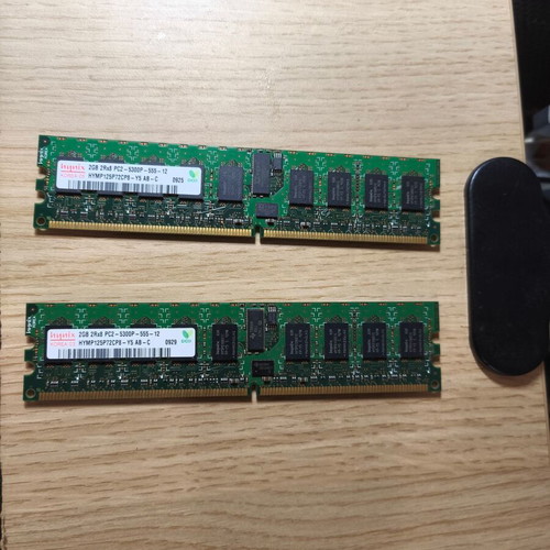 Hynix Server RAM 2GB DDR2 ECC Registered DIMM used, pack of 2