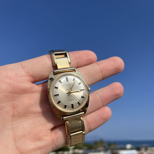Timex vintage wristwatch used, defective, multicolor